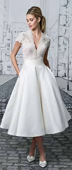 New Dress Elegant Short Classy Simple Ideas Wedding Dresses 2017 Trend Casual Wedding Dress Tea Length Dresses