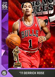 Derrick rose is the most valuable player. 11 Derrick Rose 95 Nba 2k16 Myteam Amethyst Card 2kmtcentral