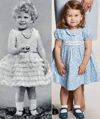 Snap shared by cambridges shows monarch's love for charlotte (image: Doppelganger L Queen Elizabeth Ii As A Child R Princess Charlotte Great Granddaughter Princess Charlotte Princess Charlotte Pictures Queen Elizabeth