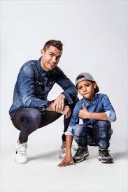 Cristiano ronaldo facts start with birth place on february 5, 1985 in santo antónio, portugal. Cristiano Ronaldo Son Front Cr7 Denim Spring 18 Campaign Cristiano Ronaldo Junior Ronaldo Junior Christiano Ronaldo Son