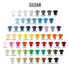 Gildan T Shirts Colors Rldm