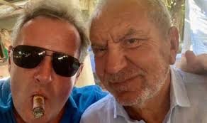 Piers Morgan mocked by Lord Alan Sugar over his 'toothpick leg' as the pair  reignite feud