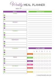 Free Printable Weekly Meal Planner With Grocery List Weekly Meal Planner Weekly Meal Planner Template Meal Planner