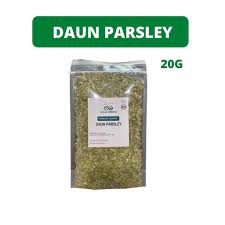 Daun parsley sering digunakan untuk penghias makanan seperti roti yang sempat viral, korean garlic bread. Daun Parsley Kering 20g Shopee Indonesia
