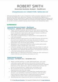associate business analyst resume