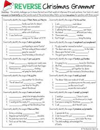 Christmas Grammar Worksheets Free Middle School Grammar Worksheets Grammar Worksheets Middle School Grammar