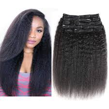 3.9 out of 5 stars. Amazon Com Yami Kinky Straight Clip In Human Hair Extensions 10 Inch 120g Coarse Yaki Natural Human Hair Clip Ins 10pcs Set For Black Women Natural Color 10 Kinky Straight Beauty