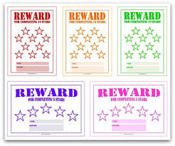 58 Uncommon Free Printable Rewards Charts