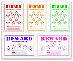 58 uncommon free printable rewards charts