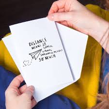 Distance Means So Little When Someone Means So Much Box Distance Means So Little Long Distance Miss You Card In 2020 Miss You Cards Family Box Long Distance Relationship