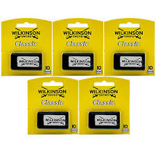 Wilkinson Sword Classic Razor Blades 5 x 10 Piece Spare Blades Shaver