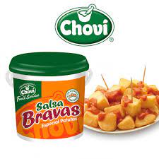 Riquísimas patatas bravas con la salsa casera picante en su justa medida. Salsa Patatas Bravas Chovi 1000 Ml
