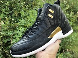 Jordan 12 Black Metallic Gold White Air Jordan 12 Reptile Midnight Black Metallic Gold White Air Jordans Black Jordans