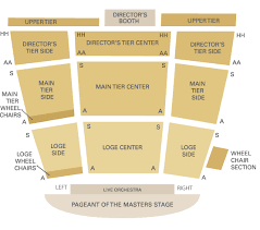 Pageant Of The Masters Seating Chart Elcho Table