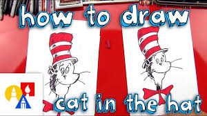 When he was done he stated, he was finished with. How To Draw The Cat In The Hat Youtube