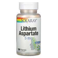 Lithium is a naturally occurring element, not a molecule like most medications, and it is present in the united states, depending on the the scientific story of lithium's role in normal development and health began unfolding in the 1970s. Solaray Lithium Aspartate 5 Mg 100 Vegcaps Iherb