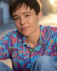 Elliott Page looks SANGUINE as his girlfriend reveals one day she just woke  up and her lesbian partner Ellen was a straight man named Elliott ❤️