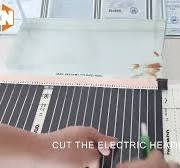 Modern Flexible Room Floor Heating Film 220W Far Infrared Carbon Fiber  Electric Heating for Apartment Use