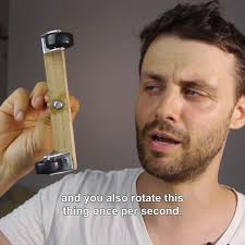 I utilised the stroboscopic effect of my camera to capture the way  gravitational waves work...