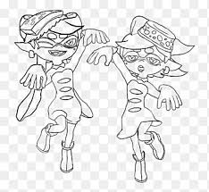 Here's a fun splatoon coloring sheet, featuring two of the core inklings of this game callie, along with the male inkling. Splatoon 2 Png Images Pngegg