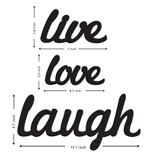 Give your room some life with a charming i really love this night light! Art Street Live Love Laugh Mdf Plaque Painted Cutout Ready To Hang Home Decor Wall Art Buy Online In Grenada At Desertcart Productid 99681612