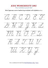 5 printable cursive handwriting worksheets for beautiful penmanship. Worksheets For Cursive Writing Alphabets Kidsworksheets Cursivehandwriting Uppercase Free Jaimie Bleck