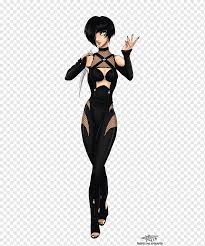 Work of art Artist Character, oni chichi, black Hair, fictional Character,  latex Clothing png | PNGWing