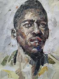 New collages. These are made with book spine piecesI cut from discarded  books and ephemera. They measure approximately 2.5”x4”.