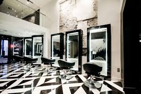 High End Boutique Hair Salon Interiordesign Hairsalon Tilefloor Tile Floor Cohndesign Garrycohn Retail Reta Interior Design Salon Interior Salon Decor