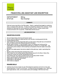 Finance assistant job description how much do finance assistants earn? Billing Assistant Job Description Fill Online Printable Fillable Blank Pdffiller