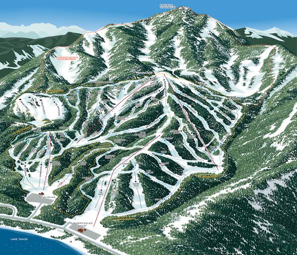 Trail Map & Mountain Stats | Homewood Mountain Resort