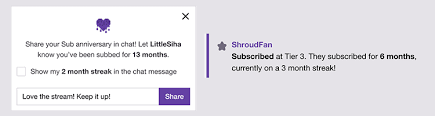 Check spelling or type a new query. Changes To Subscription Badges And Resub Messages