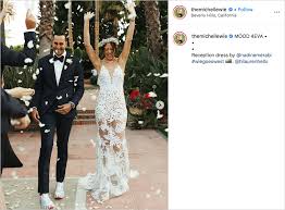 About 150 guests attended the ceremony and reception, which was held at a private home. Michelle Wie Johnnie West Are Married