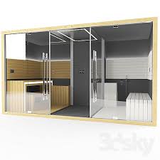 3d Models Bathtub Shower Cubicle Sauna Jacuzzi Sasha 3 In 1 Shower Cubicles Bathtub Shower Sauna