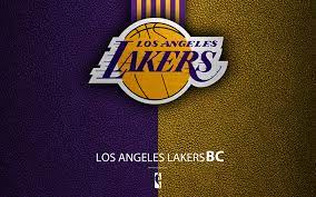 Descargar Fondos De Pantalla Los Lakers De Los Angeles 4k El Logotipo El Club De Baloncesto La Nba El Baloncesto La Lakers Emblema De Textura De Cuero Asociacion Nacional De Baloncesto De