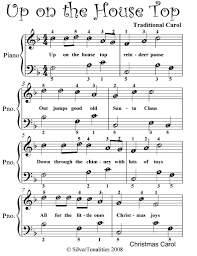 All I Want For Christmas Is You ноты для фортепиано Up On The House Top Easiest Piano Sheet Music Easy Piano Sheet Music Christmas Piano Music Sheet Music