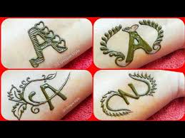 Choose from 24 letter r tattoo designs drawing stock illustrations from istock. N Alphabet Tattoo Mehndi Design Dx Tatto S
