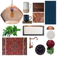 Definitely a cabin kitchen i would want to cook in. Add The Wow Factor With Our Copper And Blue Kitchen Mood Board Tlw Global