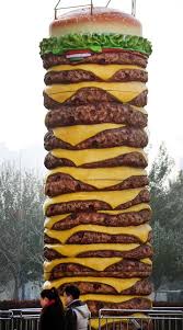 Huge Hamburger Model Shocks Shenyang Hot Dog Buns Food Dog Bun