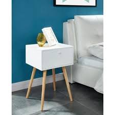 Hortense Table De Chevet Scandinave Blanc Laque Satine L 40 Cm Table De Chevet Scandinave Table De Chevet Table De Chevet Blanche