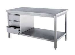 Great Stainless Steel Table For Kitchen Best Of Stainless Steel Kitchen Concerning Kit Kitchen Work Tables Kitchen Cabinet Layout Stainless Steel Kitchen Table