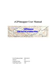 Cgpsmapper User Manual Manualzz Com