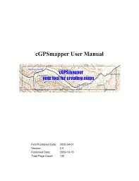 cgpsmapper user manual manualzz com