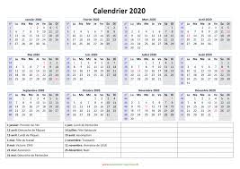 Planning gratuit a imprimer vierge. Calendrier 2020 A Imprimer Gratuit
