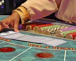 Baccarat game table