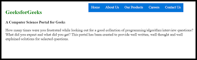 Note that the opening <div> tag's class=anchor attribute is the piece that makes use of the.anchor definition from earlier. Slide Down A Navigation Bar On Scroll Using Html Css And Javascript Geeksforgeeks