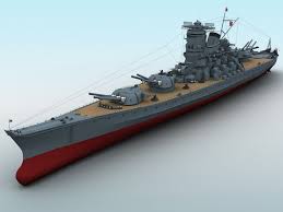 Yamato Battleship 3d Model Flatpyramid Yamato Battleship Battleship 3d Model