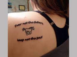 Horse tattoo design is animal tattoo trend which expresses feelings like kind heartedness, devotedness. Tattoo Quotes For Girls 40 Exciting Collections Design Press