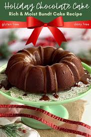 This chocolate gingerbread bundt cake smothered with rich chocolate glaze is perfect for christmas! Chocolate Bundt Cake Eating Gluten And Dairy Free