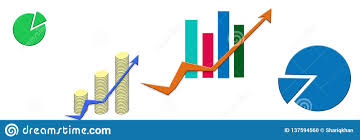 Financial Money Market Investment Website Header With Line